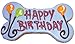 Pawsitively Gourmet 6 Inch Happy Birthday Bone Blue Cookies For Dogs, Bulk