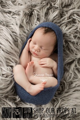 Slate Stretch Wrap - Newborn Photography Props, Newborn Photo Props, Boy Props, Baby Props, Nubble, Dark Blue, Fabric, Scarf, Baby Props