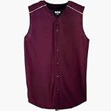 Youth Wicking Sleeveless Button Front Baseball Jersey from Augusta Sportswear