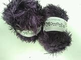 Two Balls Of 50gm PLUM / PURPLE Moments (King Cole) Double Knitting (Eyelash) Yarn (Wool) shade 473 & (FREE Scarf Pattern)