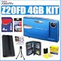 Fujifilm Fuji Finepix Z20FD 10MP Digital Camera (Blue) + 4GB Accessory Kit