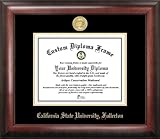 California State University, Fullerton Gold Embossed Diploma Frame