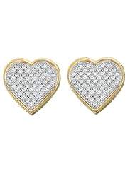 0.30CT-DIA HEART EARRINGS