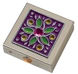 Purple Gem Flower Small Pill Box