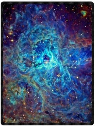 Funny Galaxy Nebula Blanket - Hotstyle Space Nebula Universe Retro Galaxy Tribal Patterned Fleece Throw Blankets 58 inches x 80 inches (Large)