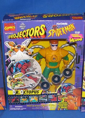  Doc Oc Marvel Projector Figure Dr. Octopus 8" W Action Phrases Spiderman
