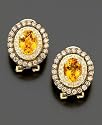 Le Vian 14k Gold Citrine (2-1/10 ct. t.w.) & Chocolate Diamond (1 ct. t.w.) Earrings