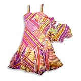 Plum Pudding Ltd - Girls Chiffon Dress, Purple, Multi