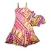 Plum Pudding Ltd - Girls Chiffon Dress, Purple, Multi