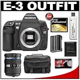 Olympus E-3 Digital SLR Camera with Olympus 12-60mm Zuiko Digital ED f/2.8-4.0 SWD Zoom Lens + 8GB Lexar CF Memory Card + BLM-1 Battery + Case + Cameta Bonus Accessory Kit