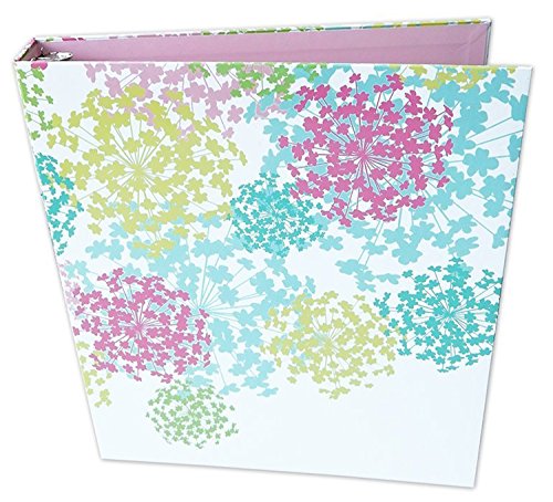 bloom daily planners Binder (+) 3 Ring Binder (+) 1 Inch Ring (+) 10" x 11.5" Inches - Pink Bloom