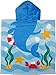 Kreative Kids Dolphin 100% Cotton Poncho Style Hooded Bath & Beach Towel with Colorful Double Sized Design