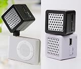 iPod�p�~�j�L���[�u�X�s�[�J�[ �u���b�Nmini cube speaker MCS001-B