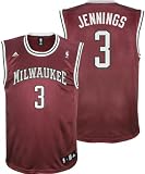 Brandon Jennings Red adidas NBA Replica Milwaukee Bucks Jersey
