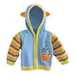 Fair Indigo Joobles Racky the Raccoon Baby Organic Cardigan (0-6 Months)