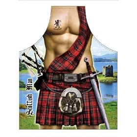 Scottish Man ---- Fun Apron ---- Let�s make the world smile !