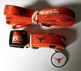 Texas Longhorns Pet Accessories Set - Small (6' Leash, Collar, and ID Tag)