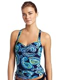 Speedo Women's Primitive Paisley Crossback Tankini Swimsuit Top