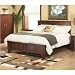 Canyon Low Profile Bed in Medium Brown Size: Eastern King