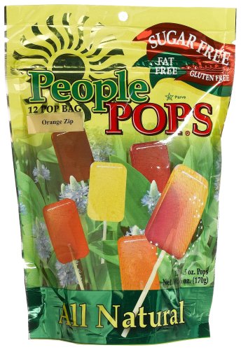 People Pops Orange Zip Pops, 12-Pop Bags (Pack of 12)