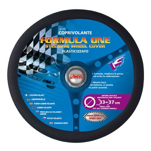 Lampa 33090 Lenkradbezug Formula One Polyester, d = 33-37 cm, schwarz Preisvergleich