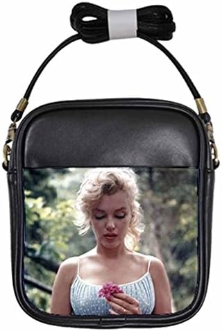 MARILYN MONROE INNOCENT FLOWER Leather Sling Bag Small Purse