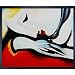 overstockArt PS2028-FR-15820X24 Pablo Picasso Rest 20-Inch by 24-Inch Framed Oil on Canvas