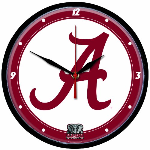 NCAA Alabama Crimson Tide Round Clock