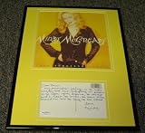 Mindy Mccready Signed Framed Photo & Note 11x14 Jsa