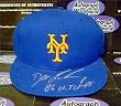 Dwight Gooden autographed Mets hat inscribed 86 WS Champs (New York Mets 1986 World Series Champion)