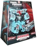 Transformers Universe 25th Anniversary Exclusive Titanium Series Die Cast 6 Inch Tall Robot Action Figure - Autobot Hot Zone with Hidden Arm Blasters (Vehicle Mode : Fire Truck)