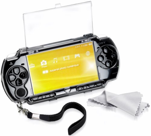 Childrens Toyshop  Video Games : Thrustmaster T-Case Lite and Slim with Crystal case, Standee, Cloth and Hand Strap (PSP)