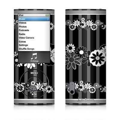 Black Retro Design Decal Sticker for Apple iPod Nano 5G (5th Generation)