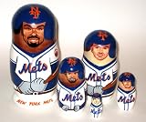 MLB Baseball New York Mets or Any Team your choice Russian Nesting doll 5 pcs / 6 in * MLB.Mets