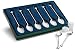 Silver Plated Teapot Handle Tea Spoons (Set of 6)