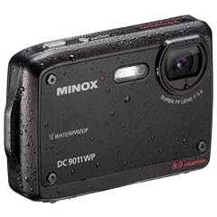 Minox DC 9011 WP Digitalkamera (9,0 Megapixel, 6-fach digital, 2,5cm (6,4 Zoll) Display wasserdicht) schwarz