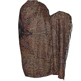 Prayer Shawl in Pure Wool in Jacquard Design for Meditation and Yoga 106 x 55 (psleyb179)