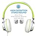 ECOOPRO Over Ear Stereo Headphones for MP3 MP4 PC Tablets Mobiles- Adjustable, Lightweight & Portable Green