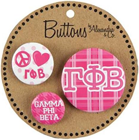 Gamma Phi Beta - 3 Button Set