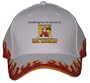 Just another friggin' day in the paradise that I call HOTEL MANAGEMENT Orange Flame Hat / Baseball Cap