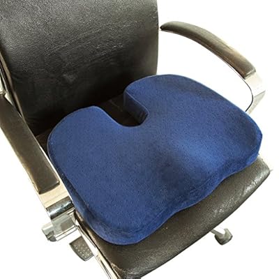 ChiroDoc (Bumtiful) - Breathable and Ergonomic Orthopedic Memory Foam Seat Cushion - For Coccyx and Tailbone Pain Relief and Reduce Back Pain From Sitting All Day -Use Anywhere -One Size Fits All