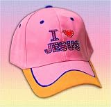 FIBRE OPTIC Cap I Love Jesus Pink/Orange