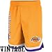 adidas Los Angeles Lakers Gold New Attitude Vintage Mesh Basketball Shorts (Large)