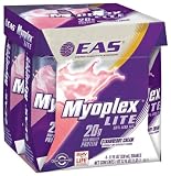 EAS Myoplex Lite Ready-To-Drink Nutrition Shake, Strawberry, (Pack of 24)