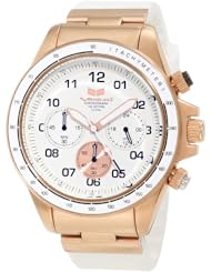 Vestal Unisex ZR2CS04 ZR-2 Rubber Rosegold White Chronograph Watch