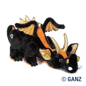  Webkinz HM463 Halloween Lava Dragon Plush Animal