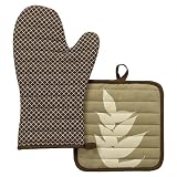 Kitchen & Housewares : DwellStudio™ for Target® Leaves Pot Holder and Oven Mitt Set - Brown/ Taupe