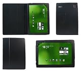 Best Price iTALKonline BLACK Executive Wallet Case Cover Skin Cover with Horizontal DeskTop Stand For Acer Iconia tablet A500