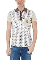 DATCH Polo (Blanco / Marrón)