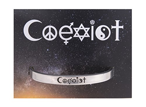 Coexist Engraved Pewter Bracelet by Whitney Howard Designs